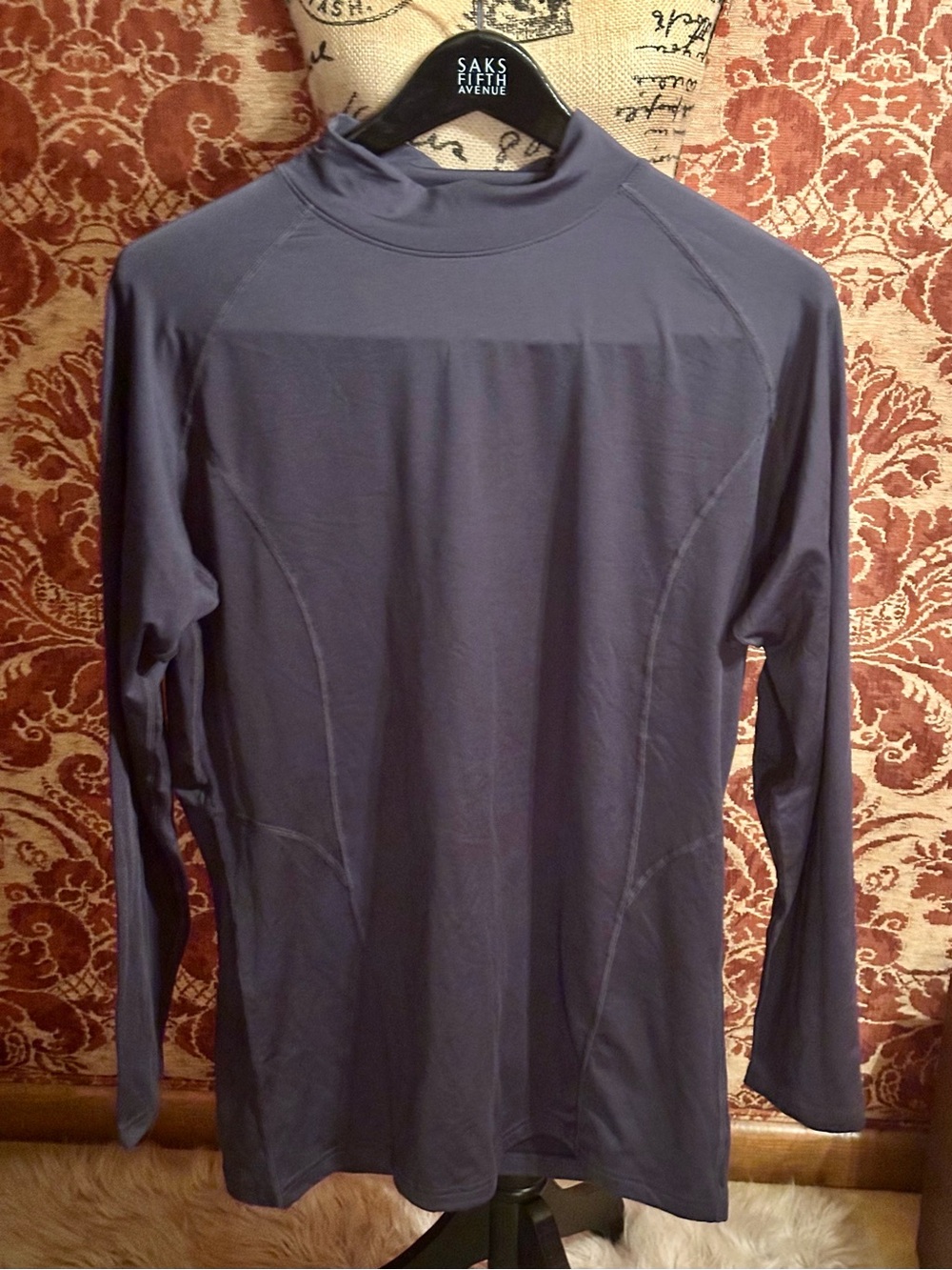 Men's Long-Sleeve Rash Guard Swim Top - Slate Gray